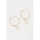 Boucle D'Oreilles " Gama Perle" Or Jaune 375/1000 - Or Jaune 375/1000