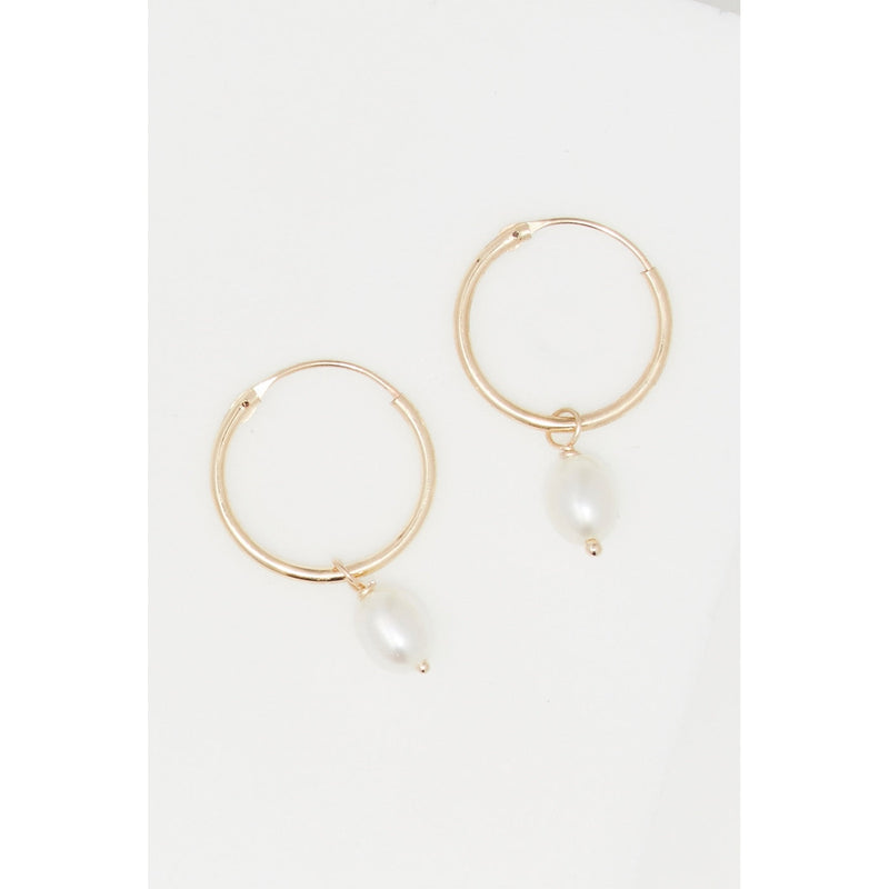Boucle D'Oreilles " Gama Perle" Or Jaune 375/1000 - Or Jaune 375/1000