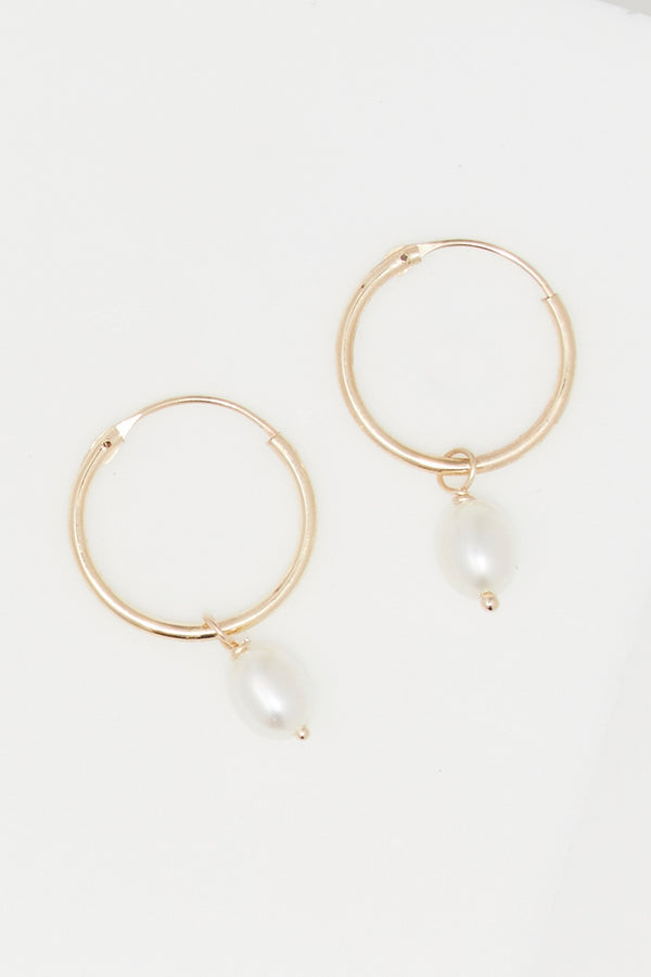 Pendientes “Perla Gama” Oro Amarillo 375/1000 - Oro Amarillo 375/1000