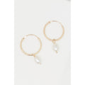 Boucle D'Oreilles " Gama Perle" Or Jaune 375/1000 - Or Jaune 375/1000