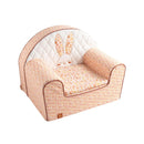 Fauteuil Club En Coton Rose