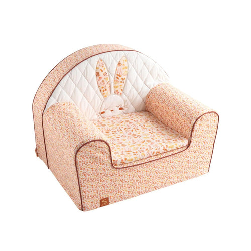 Fauteuil Club En Coton Rose