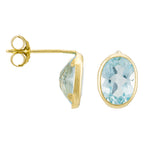 Boucle D'Oreilles "Rond De Topaze" 3,2Ct/2 Or Jaune 375/1000