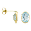 Boucle D'Oreilles "Rond De Topaze" 3,2Ct/2 Or Jaune 375/1000 - Or Jaune 375/1000