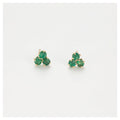 Pendientes “Trío de Esmeraldas Brillantes” 0.36Ct/6