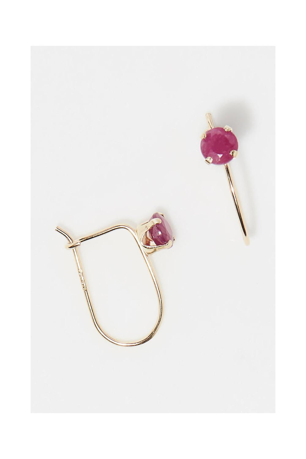 Boucle D'Oreilles "Rubis Envoutant" 0,6Ct/2
