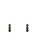 Boucles D'Oreilles "Trio De Puces Saphir 0,24Ct/6" Or Jaune 375/1000