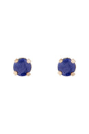 Earrings "Blue Sapphire Chips 3Mm" :0,18Ct/2 - Yellow Gold 375/1000