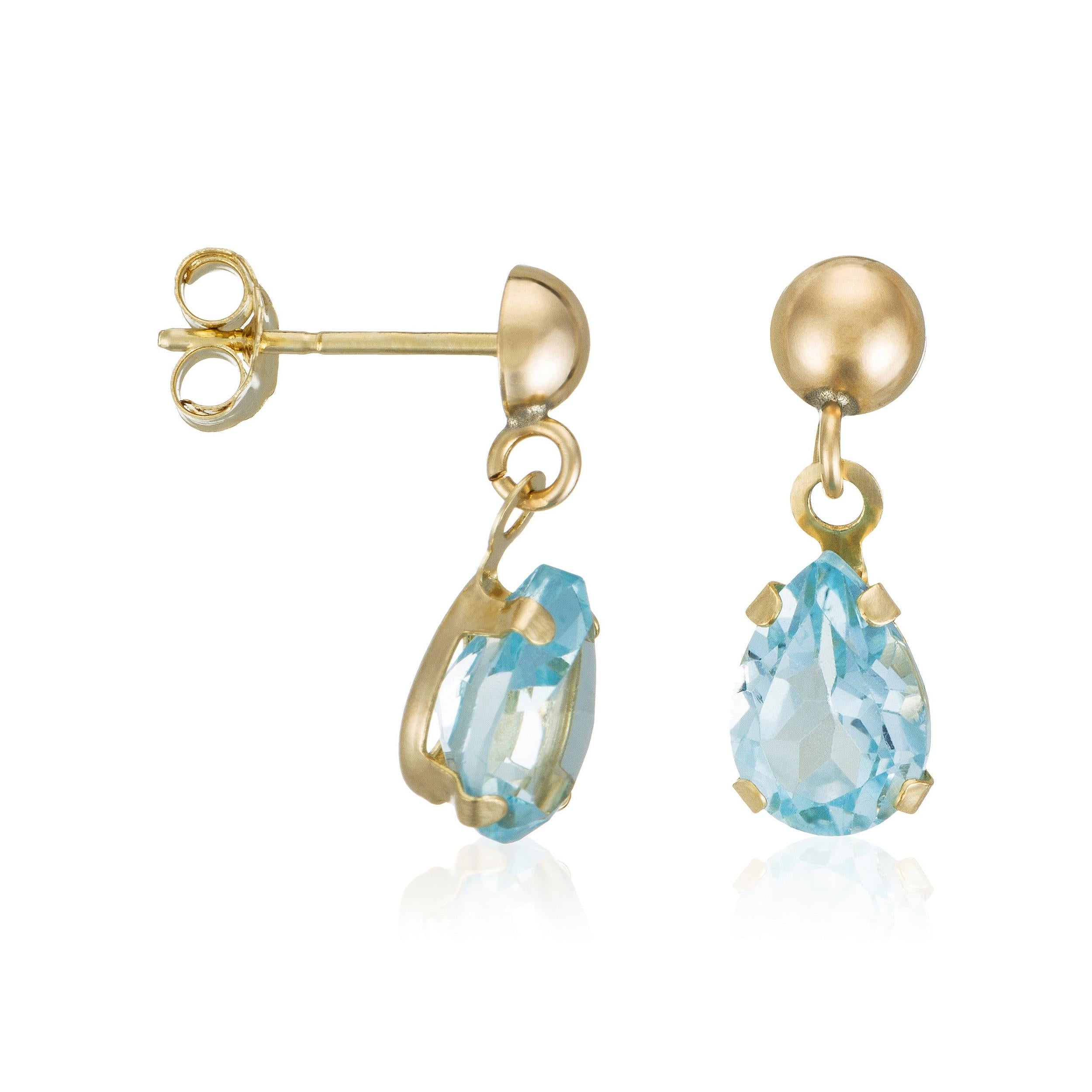 Boucles D'Oreilles "Jolie Topaze"