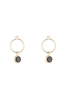 Boucles D'Oreilles "Anneau De Saphir" 0,58Ct/2