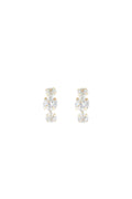 Boucle D'Oreilles "Puces Brillantes" Or Jaune 375/1000 Et Zirconium