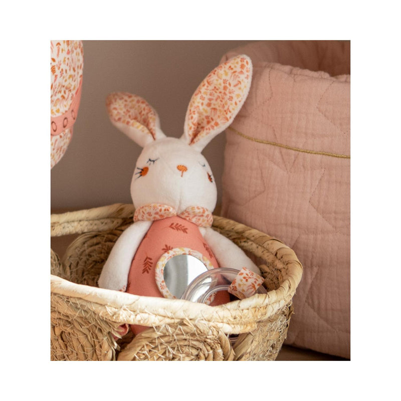 Jouet D'Activités En Velours Blanc