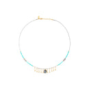Collier Esme Labradorite Et Amazonite
