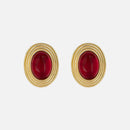 Boucles D'Oreilles Old Money Rouge