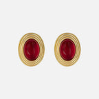 Boucles D'Oreilles Old Money Rouge