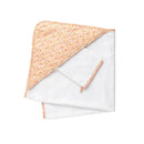 Cape De Bain Et Gant En Coton Blanc