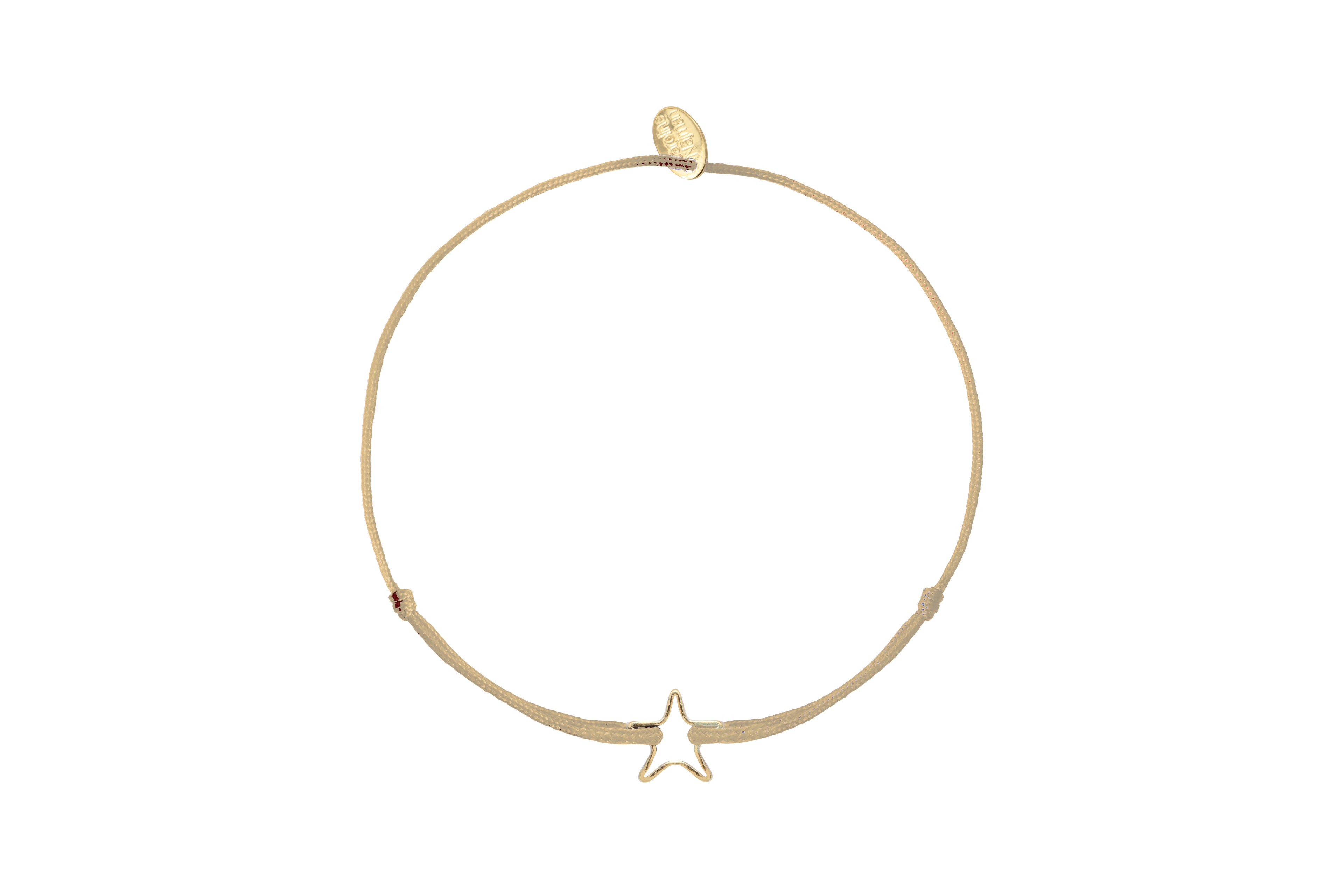 Pulsera de Cordón Etoile Creuse Beige