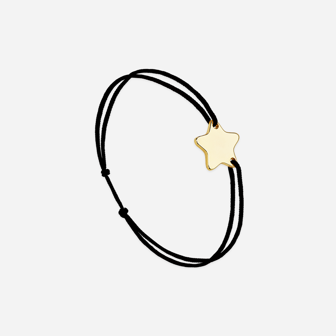 Black Star Bracelet - Black