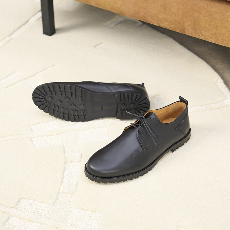 Derbies Le Jeune Étourdi Cuir Noir