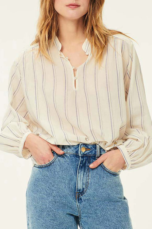Eustache Blouse - Nimbu Stripe