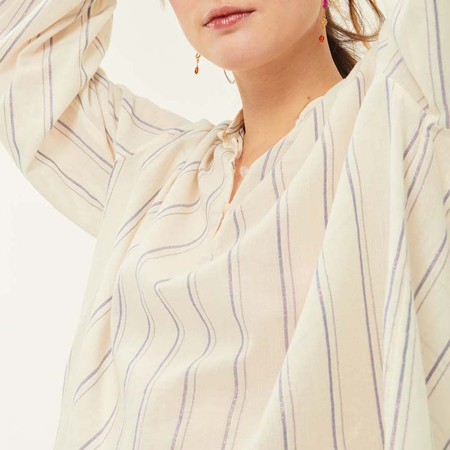 Eustache blouse - Nimbu stripe