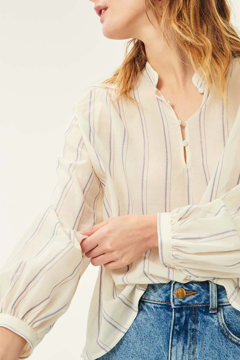 Eustache blouse - Nimbu stripe