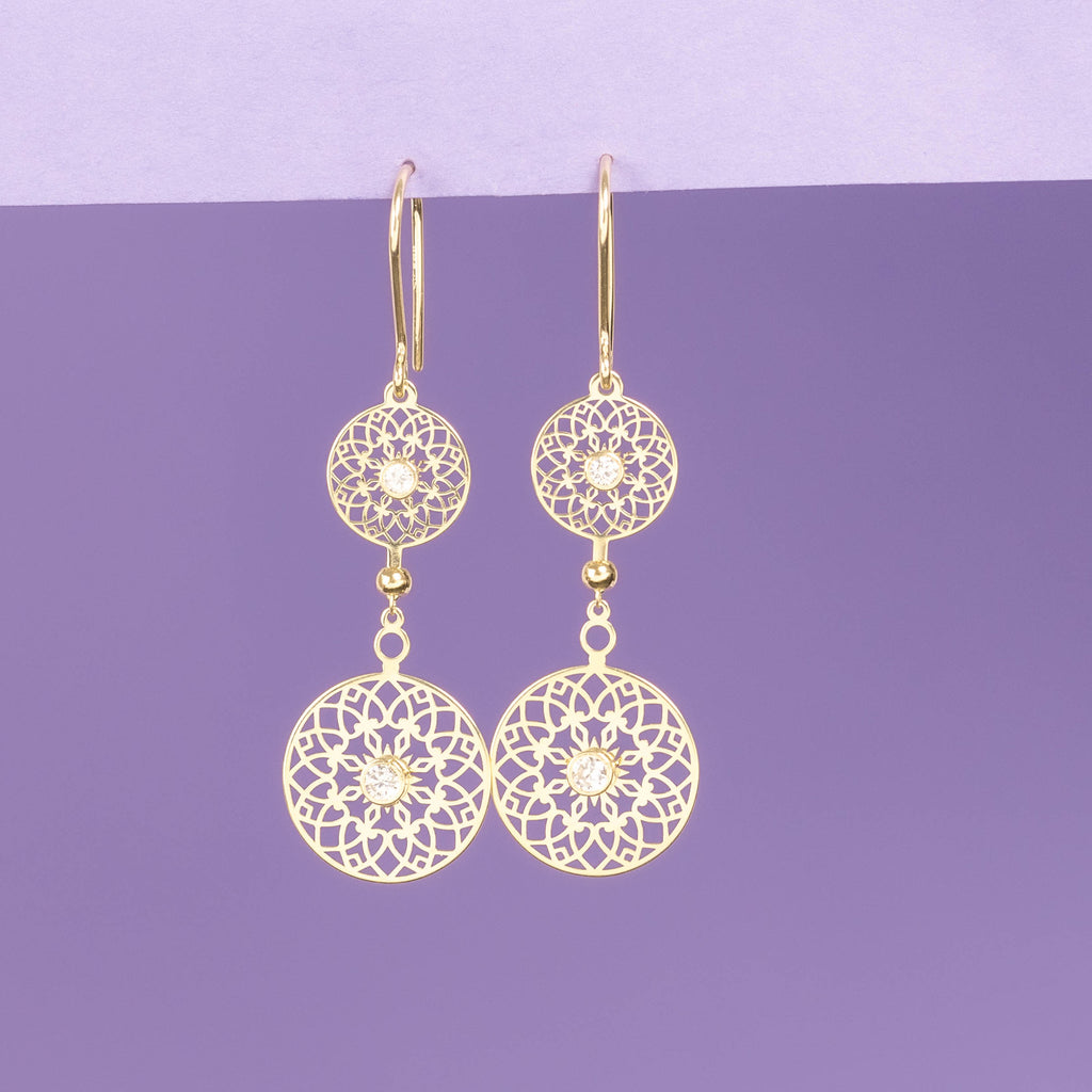 "Ancestral" Earrings - Yellow Gold