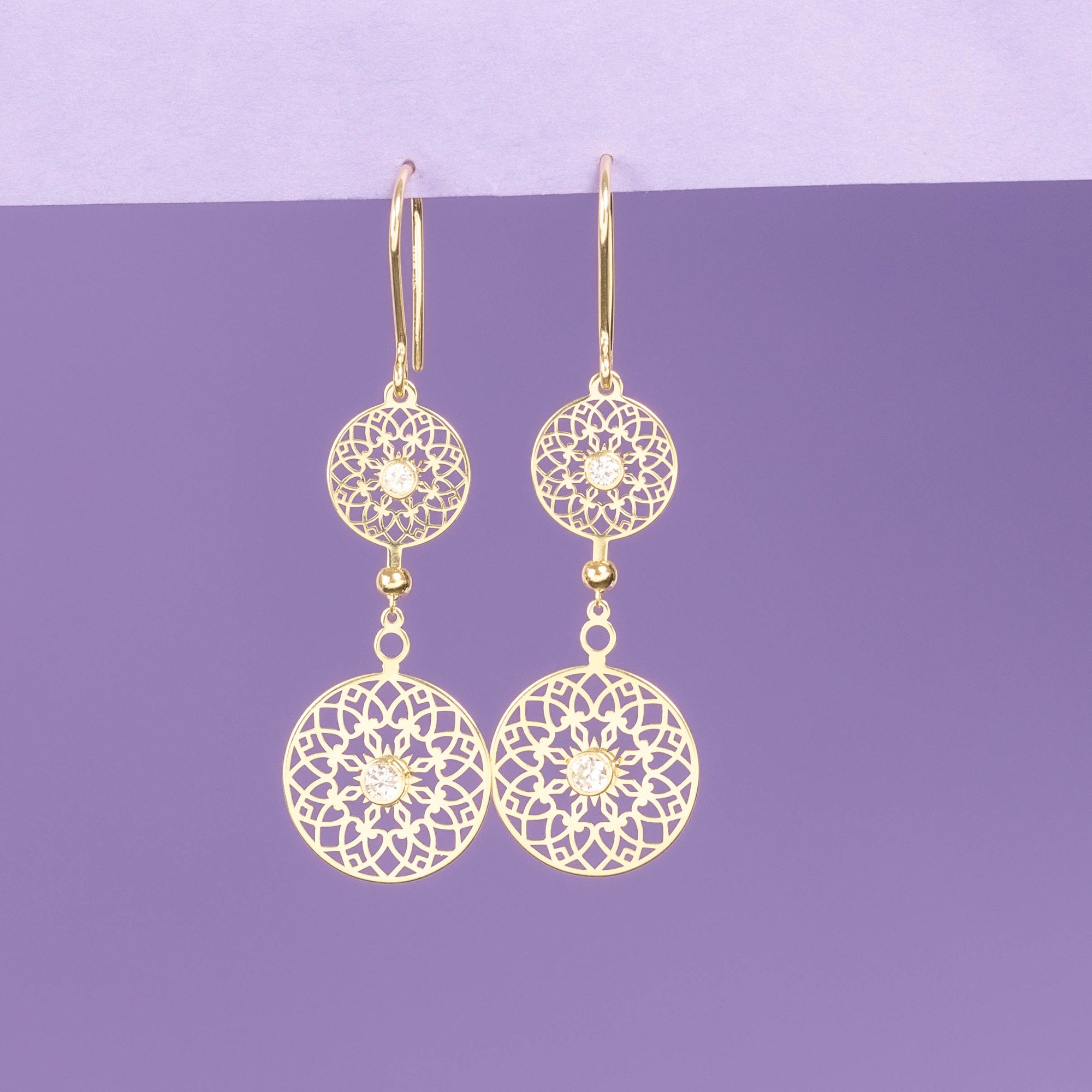 "Ancestral" Earrings - Yellow Gold