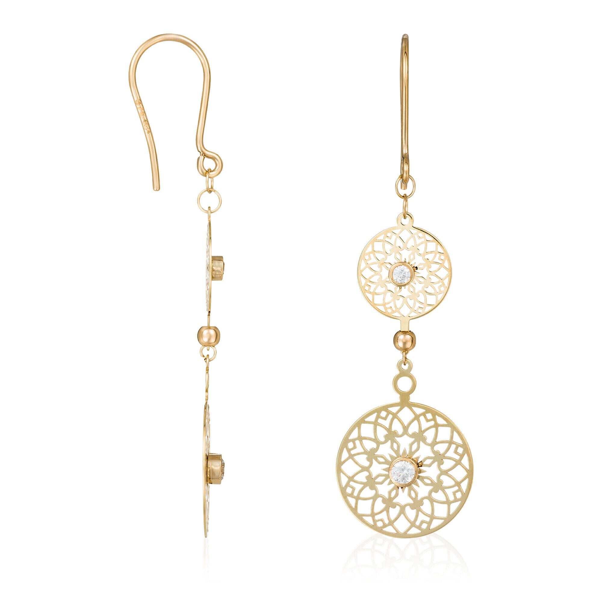 "Ancestral" Earrings - Yellow Gold