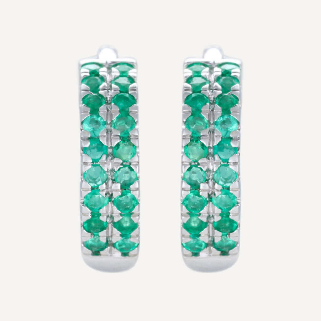 Boucles D'Oreilles "Faye" E0,29/36 - Or Blanc 375/1000
