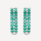 Boucles D'Oreilles "Faye" E0,29/36 - Or Blanc 375/1000