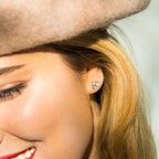 Pendientes "Ural" D0.09/16 Topacio Azul 0.70/2 y Topacio Azul Suizo 0.5 - Oro Blanco 375/1000