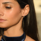 Boucles D'Oreilles "Thalassa" D0,06/14 & Saphir 1/4