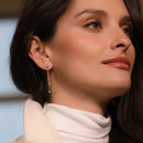 Boucles D'Oreilles "Planer Sur Ton Cœur" Diamants 0,09/6 - Or Blanc 375/1000