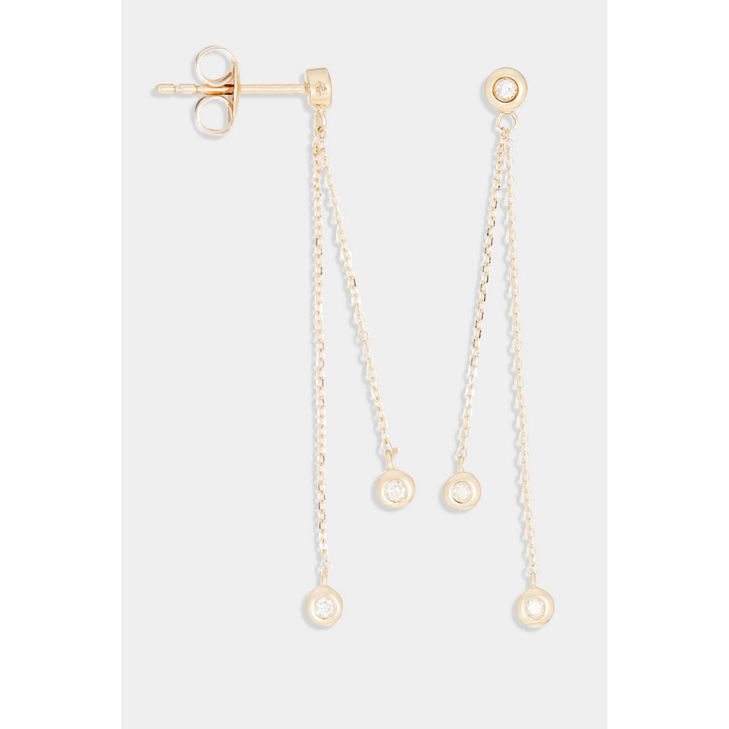 Boucles D'Oreilles "Planer Sur Ton Cœur" D0,095/6 - Or Jaune 375/1000
