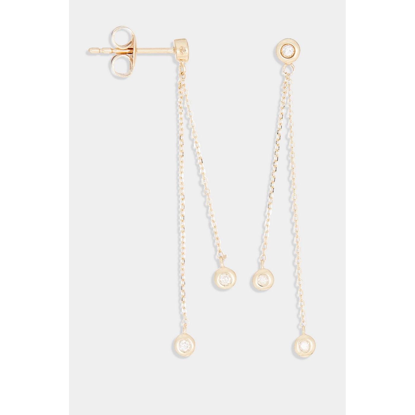 Boucles D'Oreilles "Planer Sur Ton Cœur" D0,095/6 - Or Jaune 375/1000