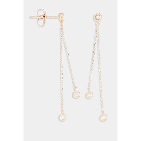 "Floating Over Your Heart" Earrings D0.095/6 - 375/1000 Yellow Gold