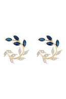 Hydra" Earrings D0,08/20 & Sapphire 1,06/8 - Yellow Gold 375/1000