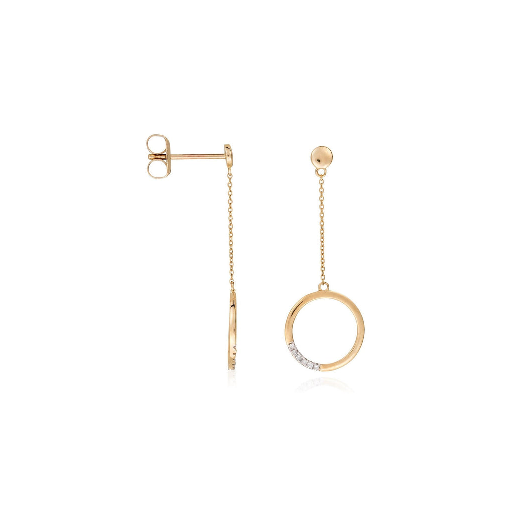 "Alexa" Earrings D0.04/12 - Yellow Gold 375/1000