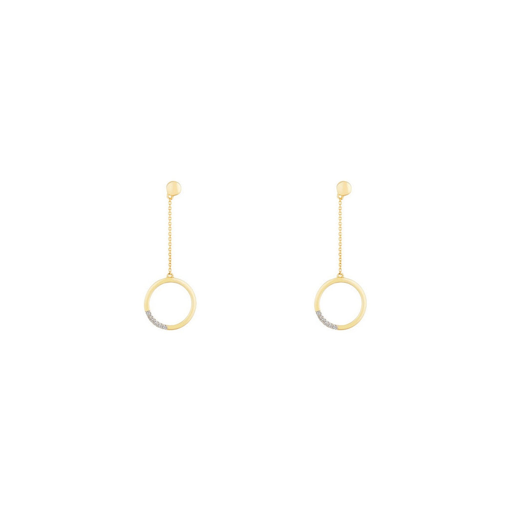 Boucles D'Oreilles "Alexa" D0,04/12 - Or Jaune 375/1000
