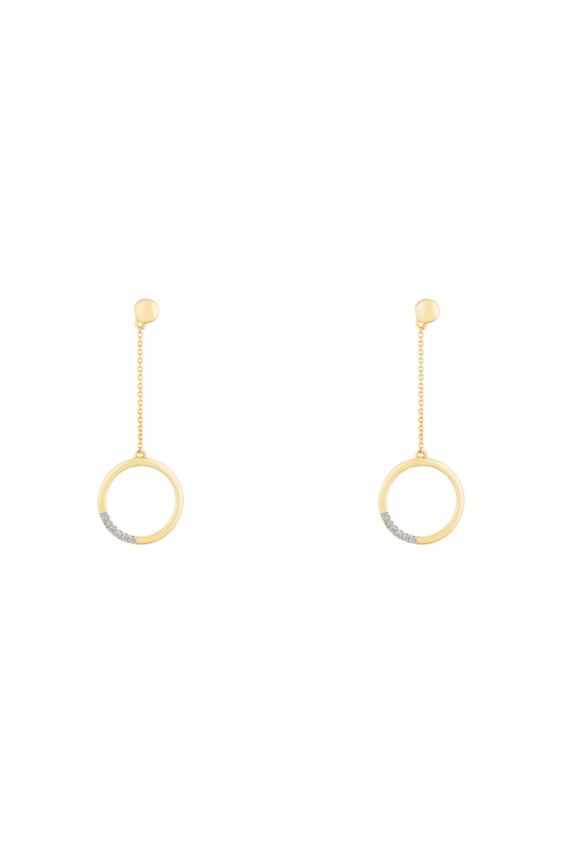 Alexa" Earrings D0,04/12 - Yellow Gold 375/1000