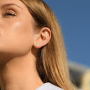 Boucles D'Oreilles "Bébé D'Amour" Diamants 0,04/12 - Or Blanc 375/1000