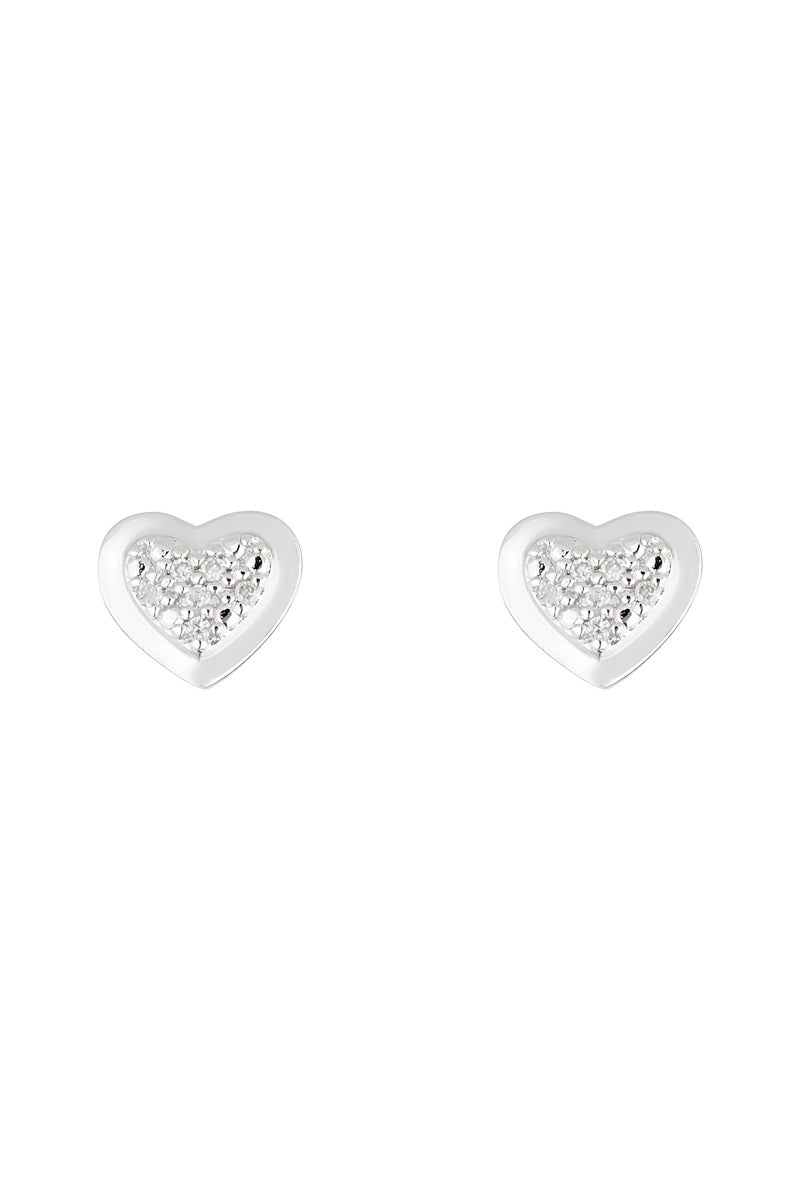 Boucles D'Oreilles "Bébé D'Amour" D0,04/12 - Or Blanc 375/1000