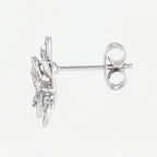 Boucles D'Oreilles "Bouquet" D0,12/22 - Or Blanc 375/1000