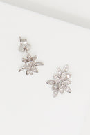 Bouquet" Earrings D0,12/22 - Gold Blanc 375/1000