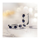 “Port Royal” Diamond Earrings 0.05/16 & Sapphires 1.08/6