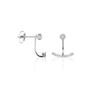 Boucles D'Oreilles "Rayong" D 0,19/24 - Or Blanc 375/1000