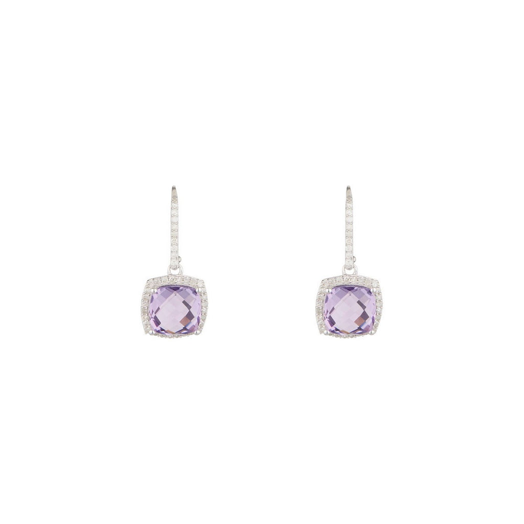 Boucles D'Oreillles "Trang" D 0,407/74 Am 4,6/2 - Or Blanc 375/1000