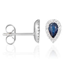 Boucles D'Oreilles "Melton" D 0,10/34 Sa 0,6/2 - Or Blanc 375/1000