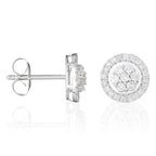 "Canberra" Earrings, D 0.44/54 - 375/1000 White Gold